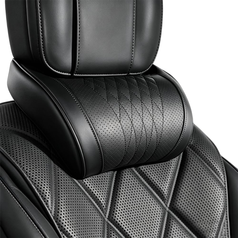 Memory Foam Car Neck Pillow Lumbar Support - Universal Car Headrest Lumbar Pillow Nappa