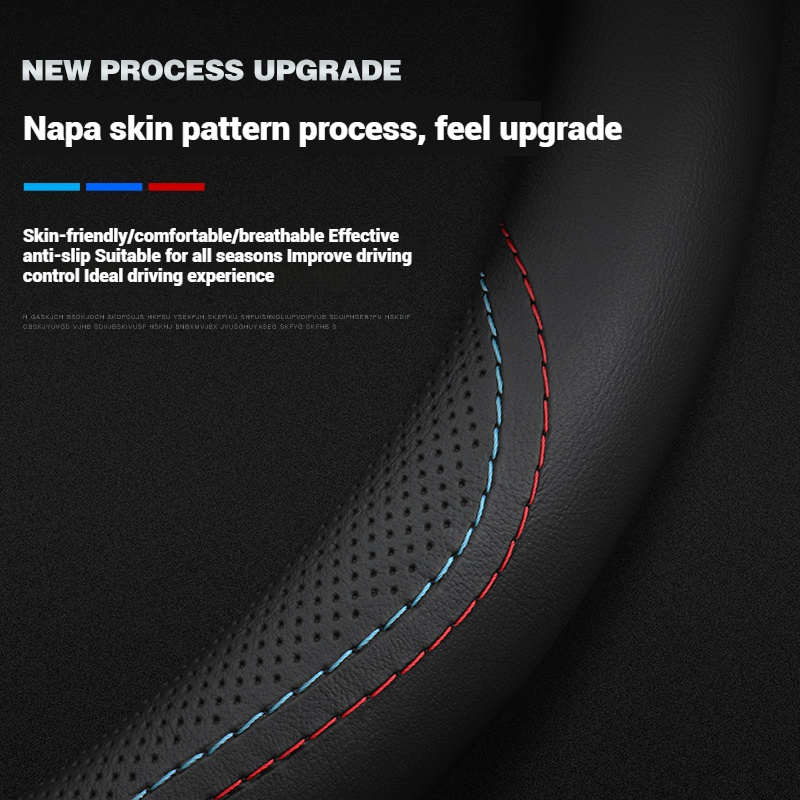 Leather Breathable Car Steerin - Car Steering Wheel Cover Anti Slip Breathable ulasan dan harga