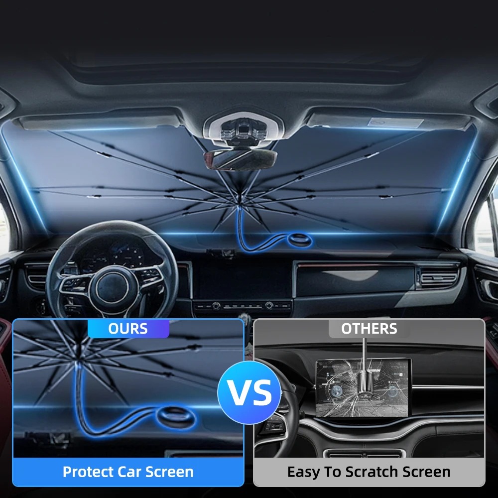 NEW Upgraded Car Windshield Su - Car Sunshade Windshield Umbrella Foldable ulasan dan harga