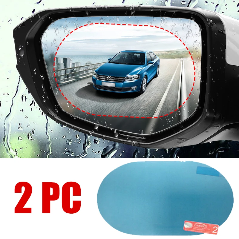 2PCS Car Sticker Rainproof Fil - Anti Glare Car Rearview Mirror Film ulasan dan harga