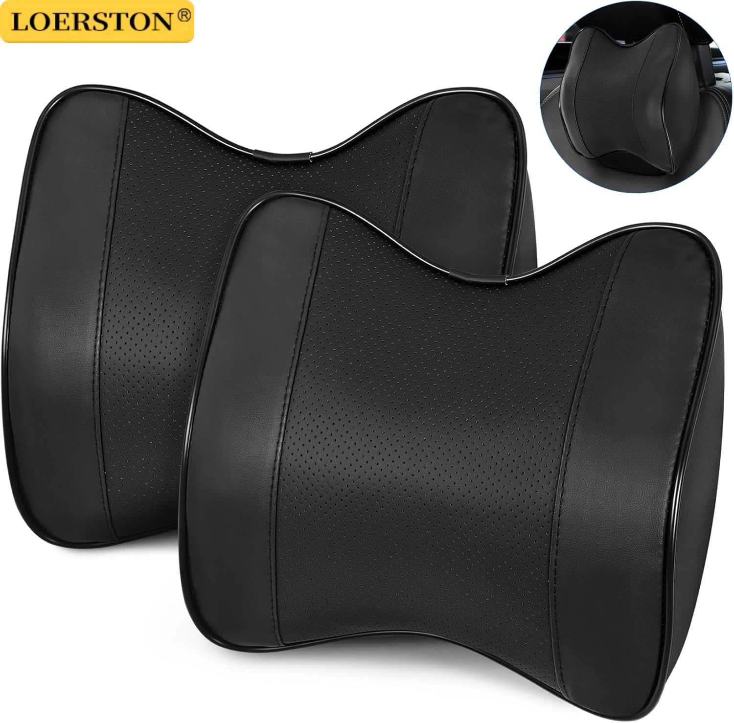 Car Neck Headrest Pillow Suppo - Memory Foam Car Neck Pillow Lumbar Support ulasan dan harga