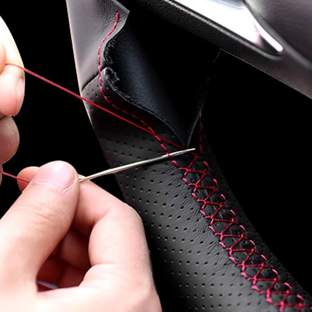 Hand Sewing Anti-Slip Car Stee - Car Steering Wheel Cover Anti Slip Breathable ulasan dan harga