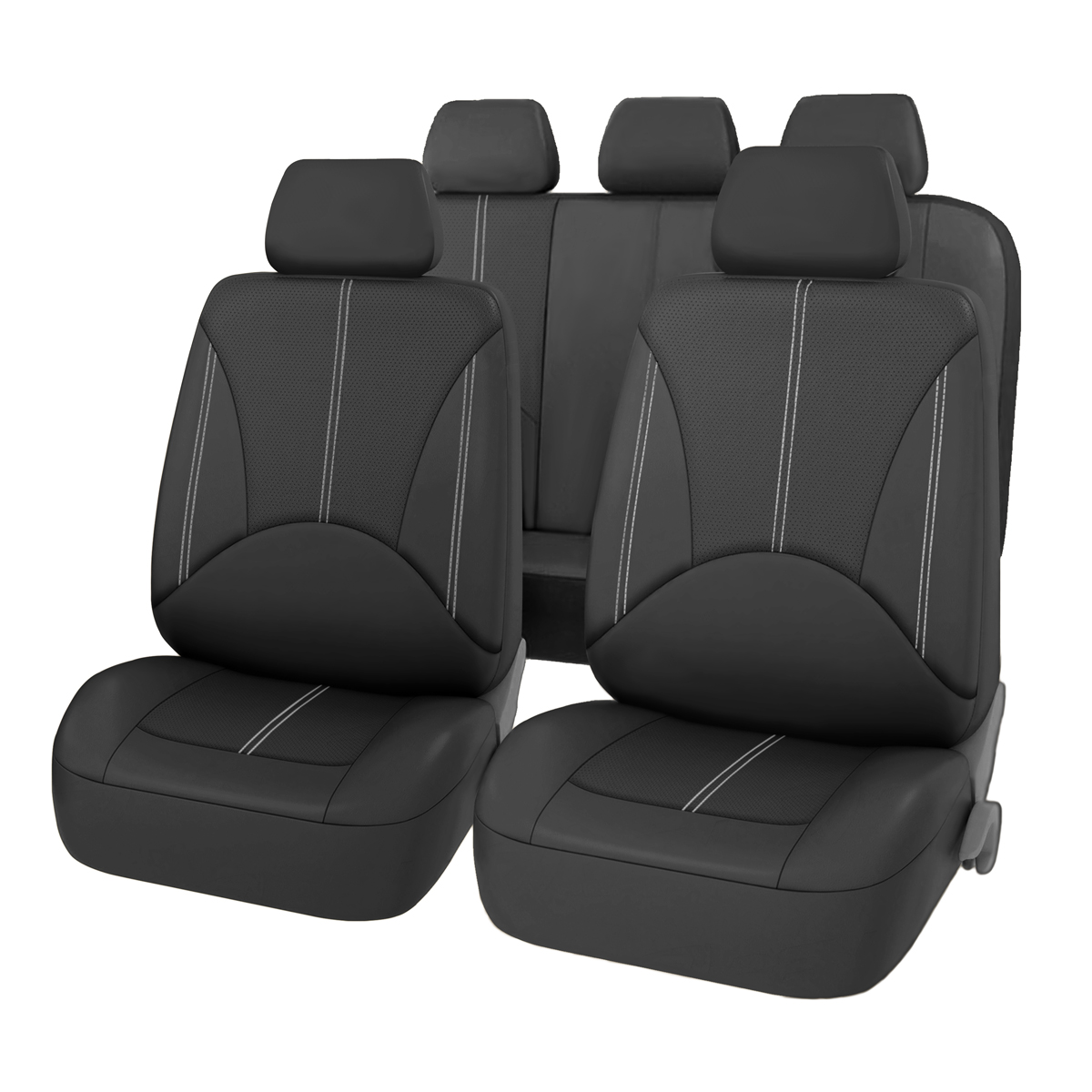 Universal Set Car Seat Cover A - Leather Car Seat Covers Full Set Universal ulasan dan harga