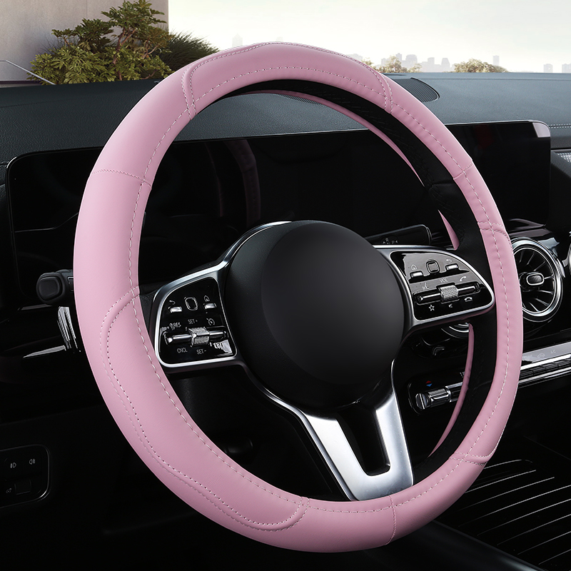 Car  Anti-Slip Leather  Steeri - Car Steering Wheel Cover Anti Slip Breathable ulasan dan harga