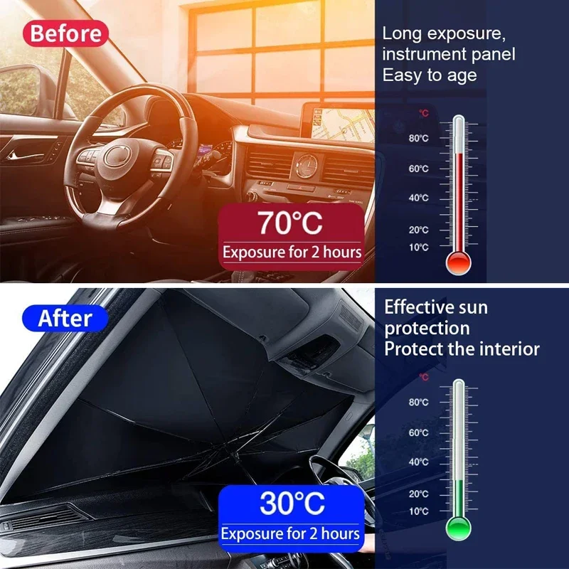 Car Sunshade Umbrella Front Wi - Car Sunshade Windshield Umbrella Foldable ulasan dan harga