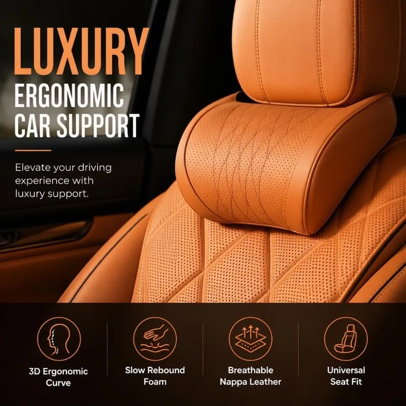 Universal Car Headrest Lumbar  - Memory Foam Car Neck Pillow Lumbar Support ulasan dan harga