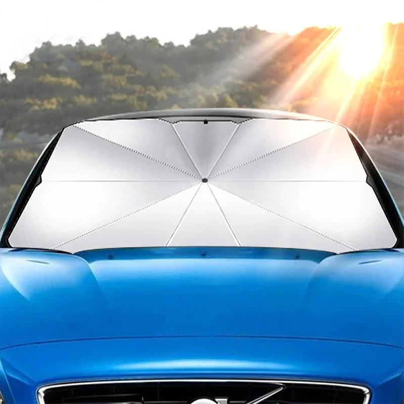Portable Car Sun Shade Umbrell - Car Sunshade Windshield Umbrella Foldable ulasan dan harga
