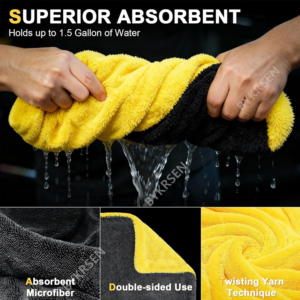 1800GSM Oversized Microfiber C - Microfiber Car Drying Towel Super Absorbent ulasan dan harga