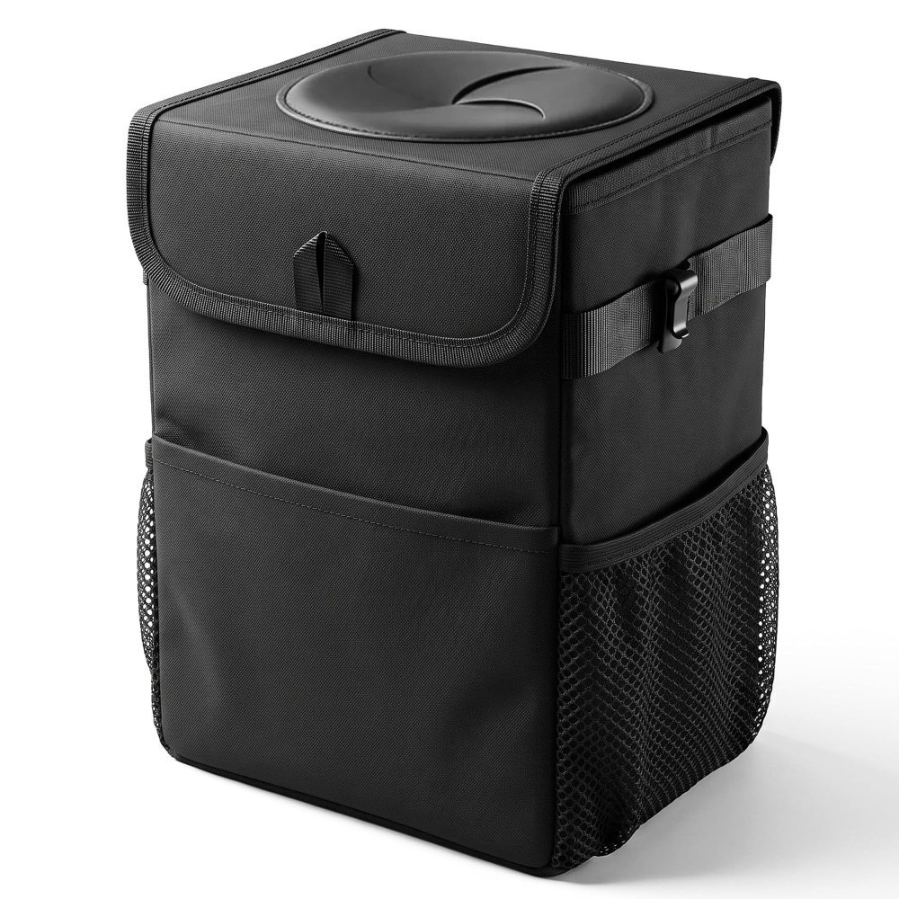 Collapsible Car Trash Can with - Waterproof Car Trash Can With Lid ulasan dan harga