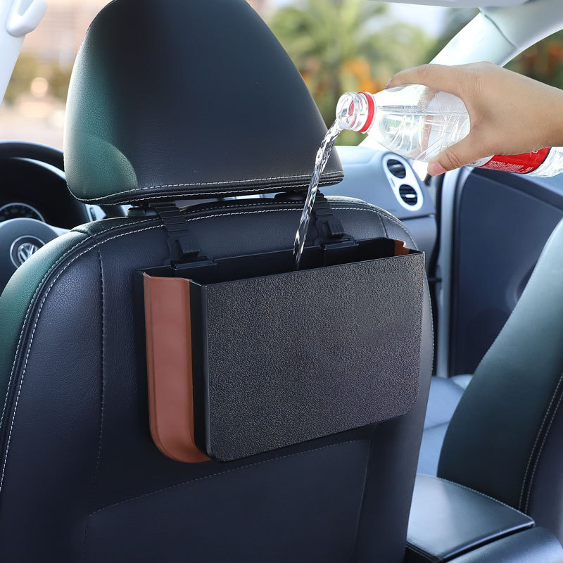 Car Trash Can Hanging Folding  - Waterproof Car Trash Can With Lid ulasan dan harga